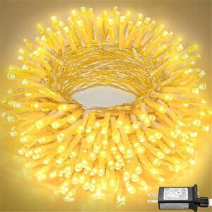 66FT 200 LED String Lights Outdoor Indoor Christmas Fairy Twinkle Warm White